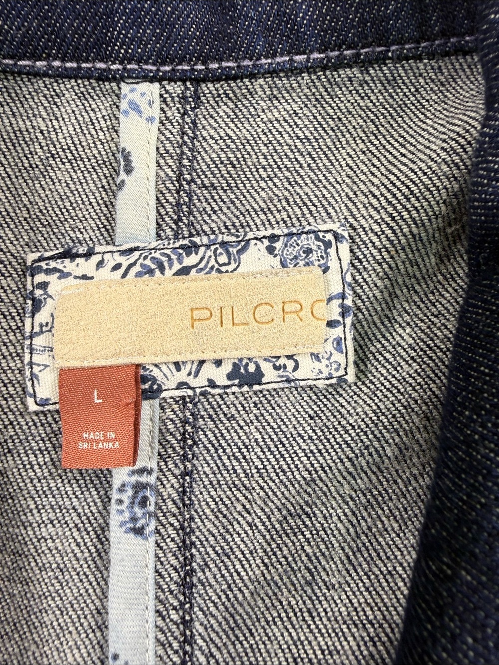 Anthropologie Pilcro Denim Blazer with a Structured Notch Collar - Picture 5 of 10